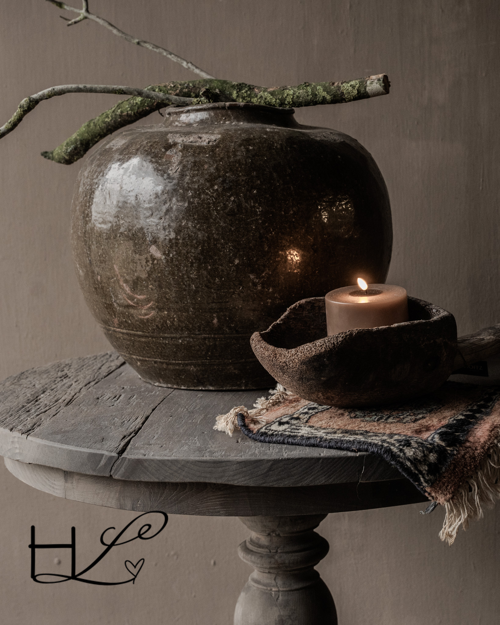 Oud Houten Graanschep – HOFFZ-4