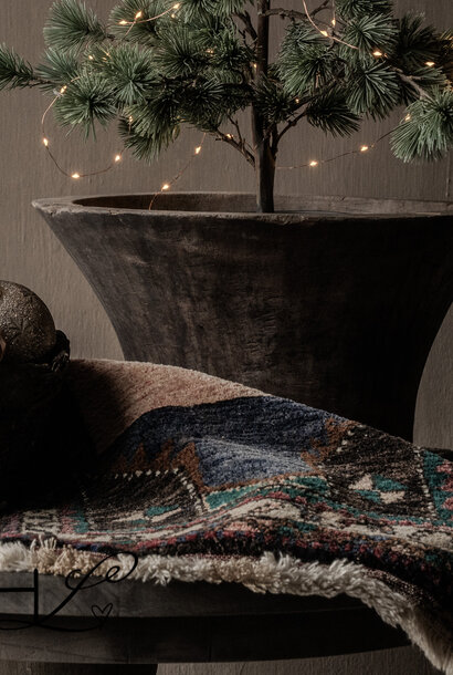 Stoere Oude Houten Vijzel / Pot – HOFFZ