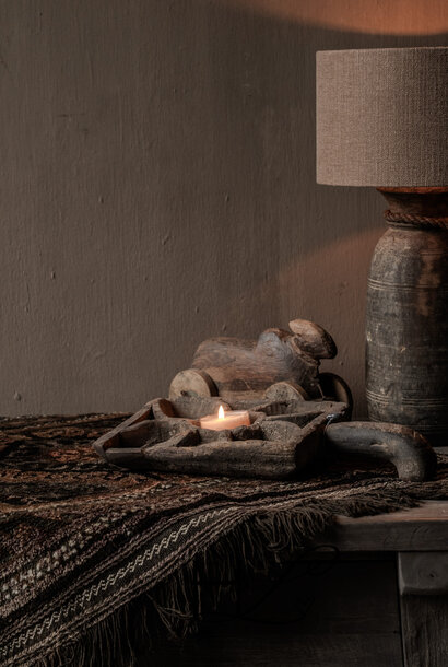 Antike Chapati-Form aus Holz – Indien HOFFZ