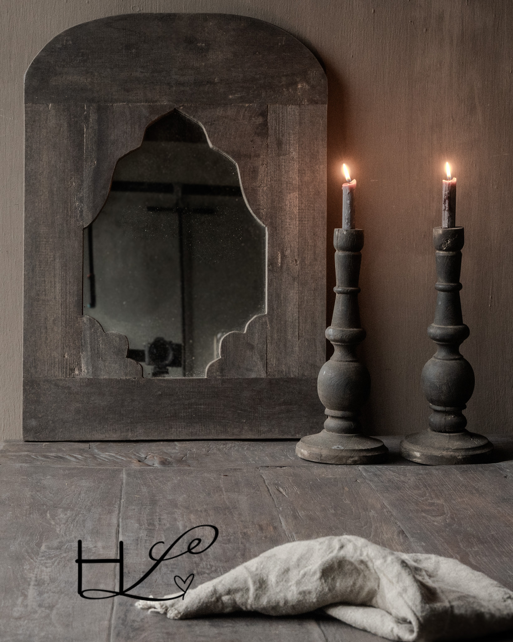 Spiegel aus altem, gebrauchtem Holz-3