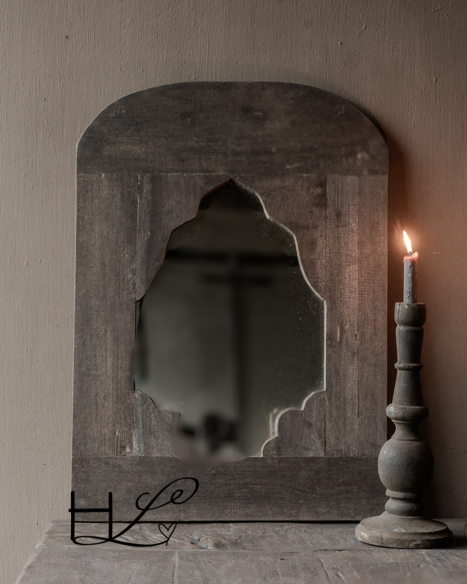 Spiegel aus altem, gebrauchtem Holz-2