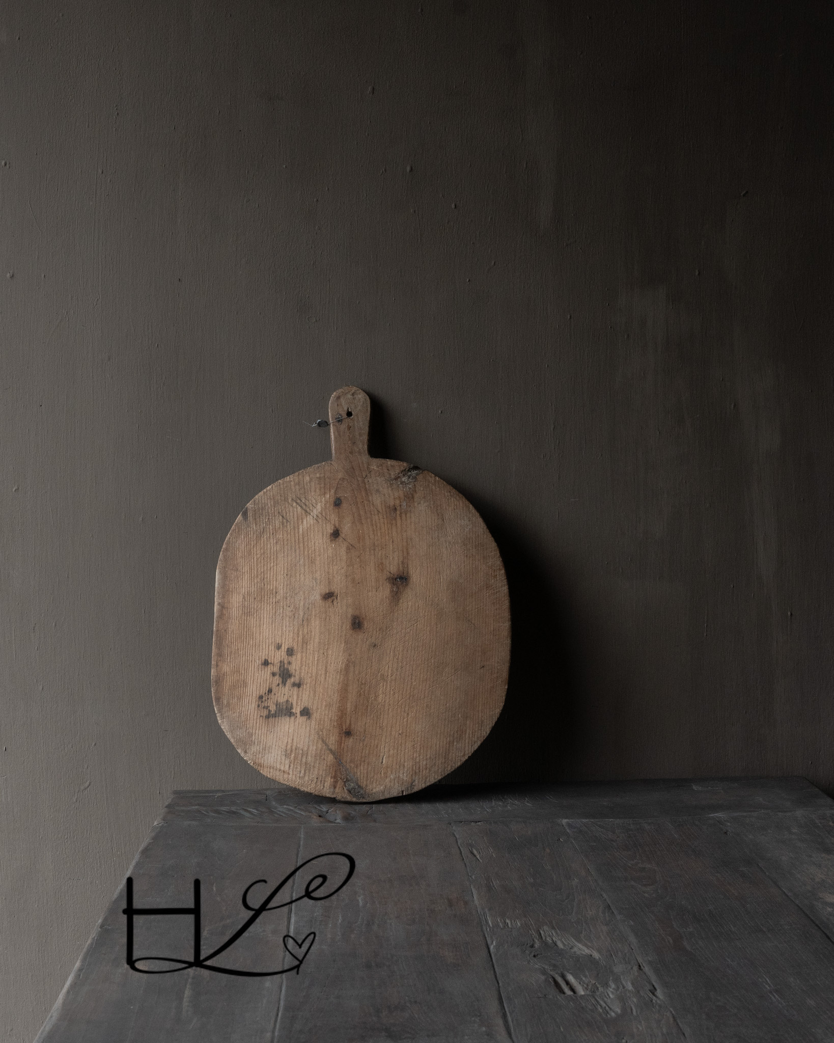 Hoffz Oud houten Turks broodplank / Snijplank pizza plank-3