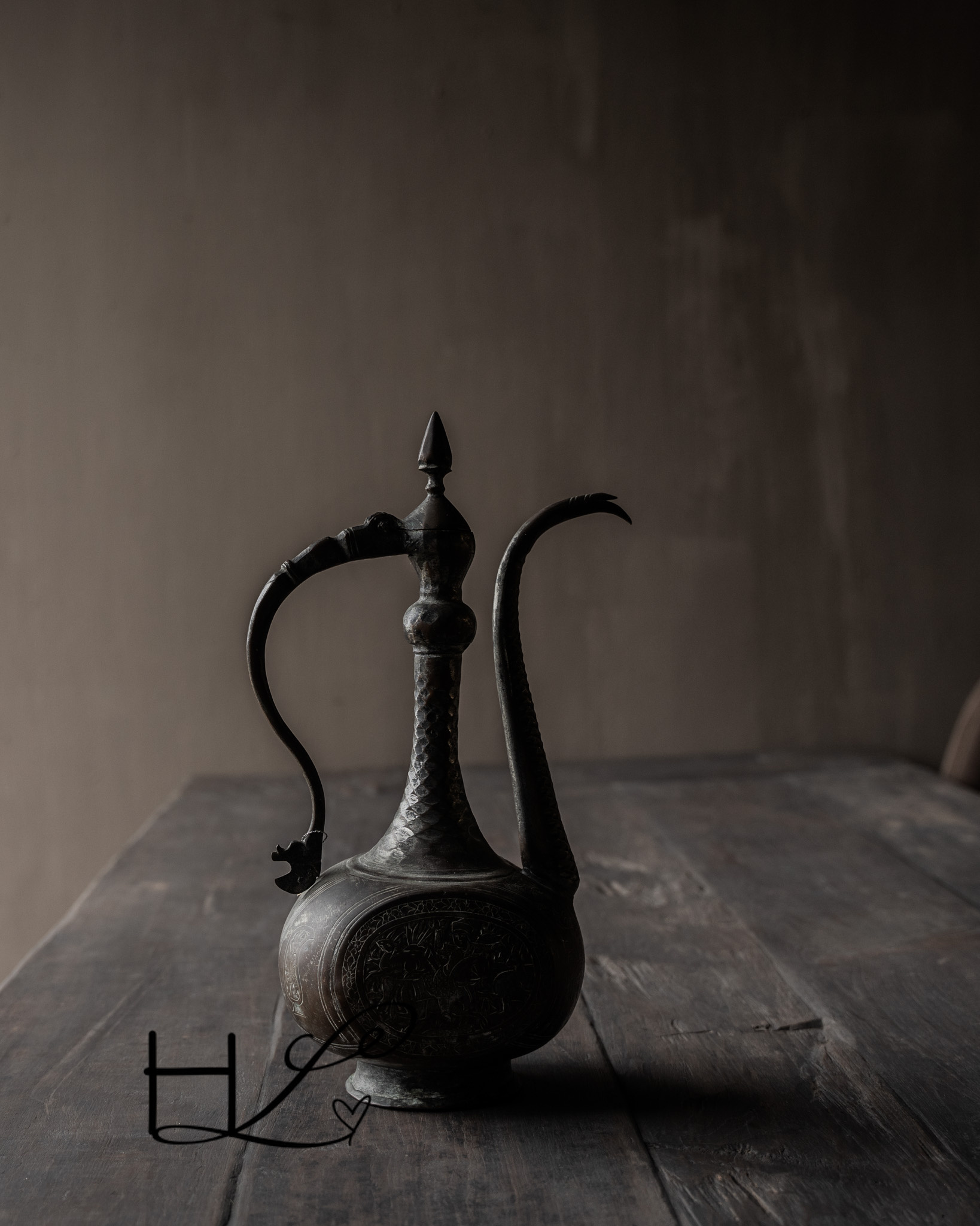 Uniek Antiek Koperen Hoffz Kan-3