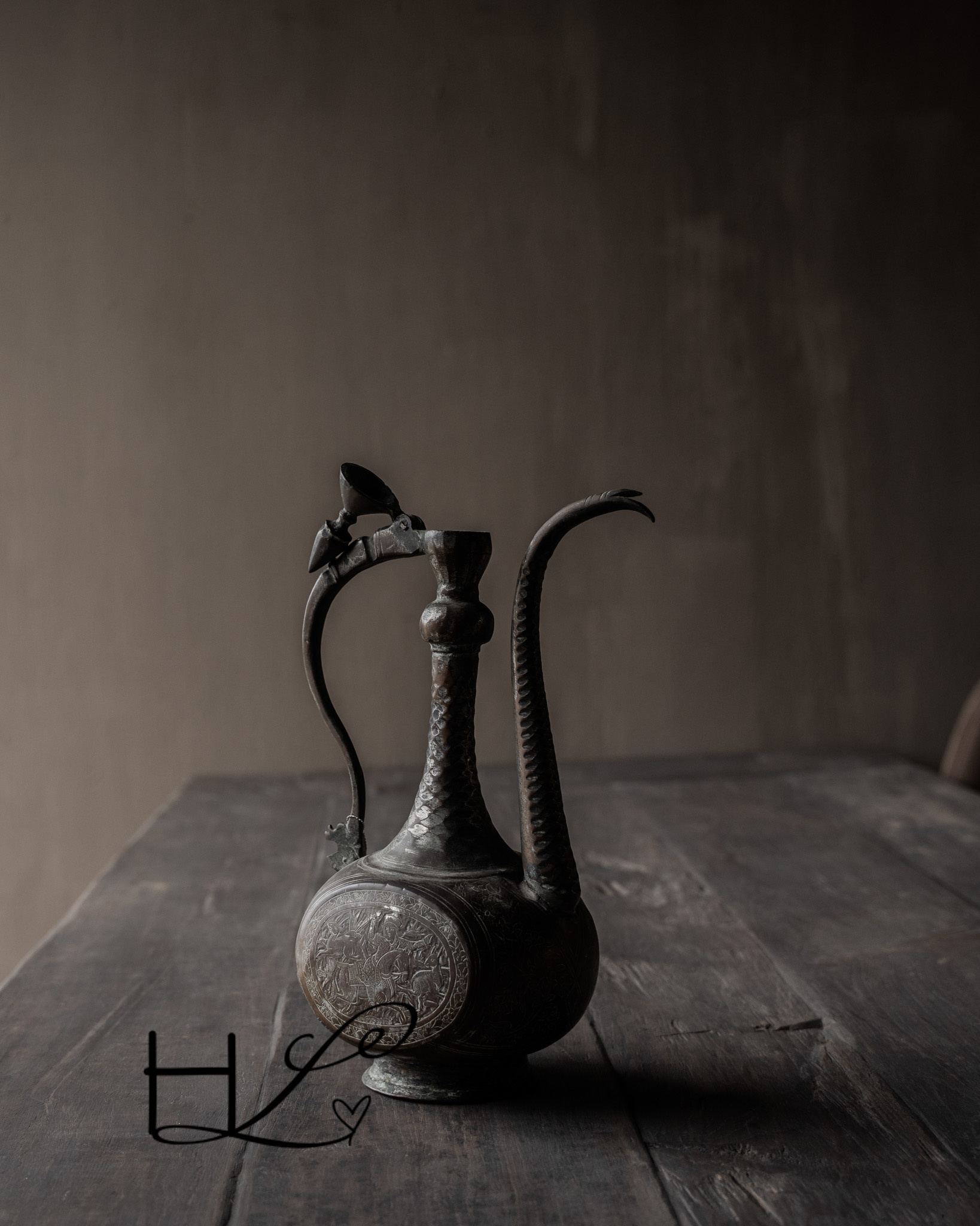 Uniek Antiek Koperen Hoffz Kan-6