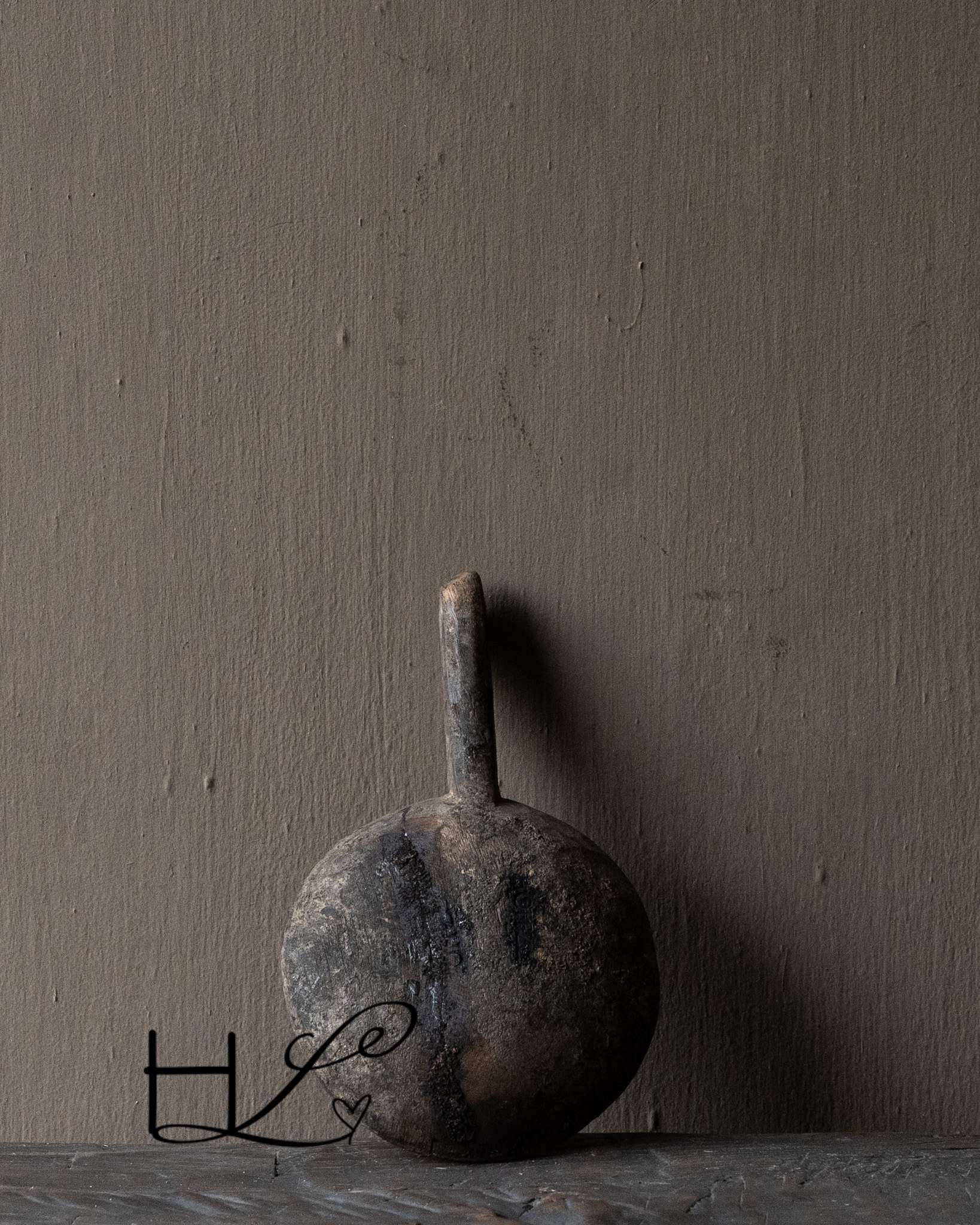 Einzigartiger alter authentischer Holzlöffel-3