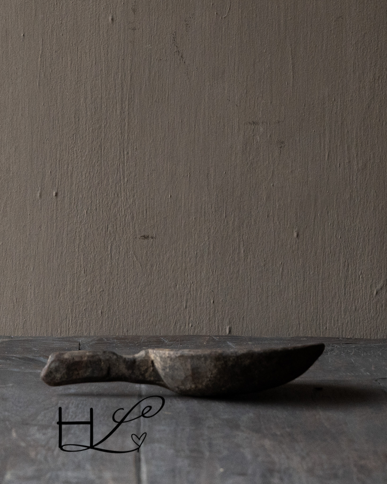 Einzigartiger alter authentischer Holzlöffel-4