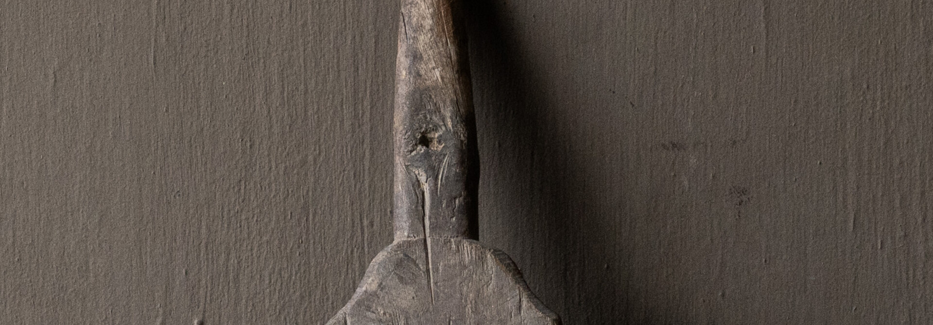 Einzigartiger alter authentischer Holzlöffel