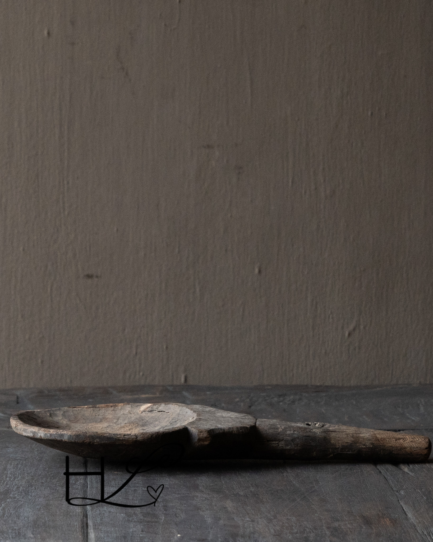 Einzigartiger alter authentischer Holzlöffel-5