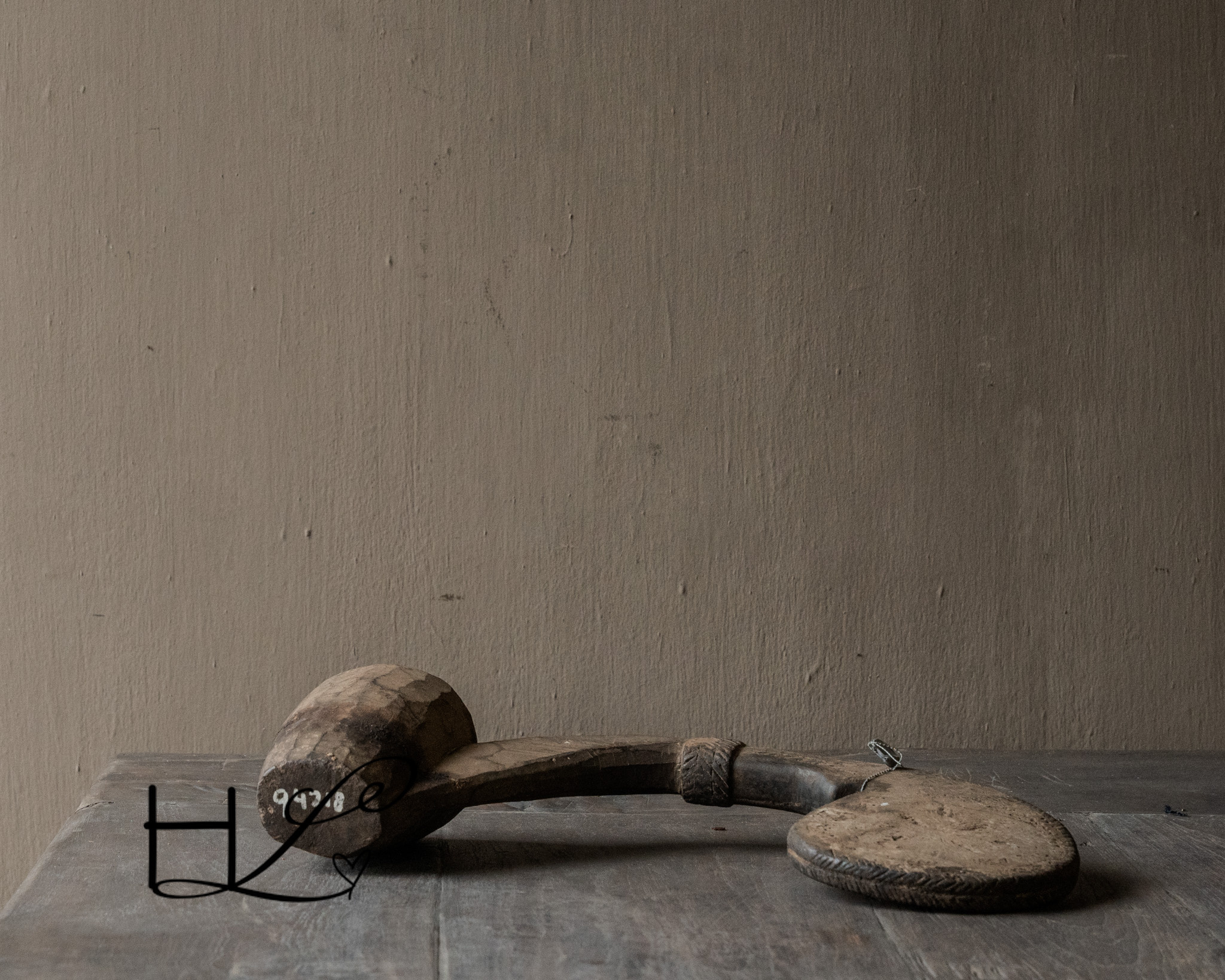 Unieke Authentieke Nepalese Houten Mortar Stamper-4