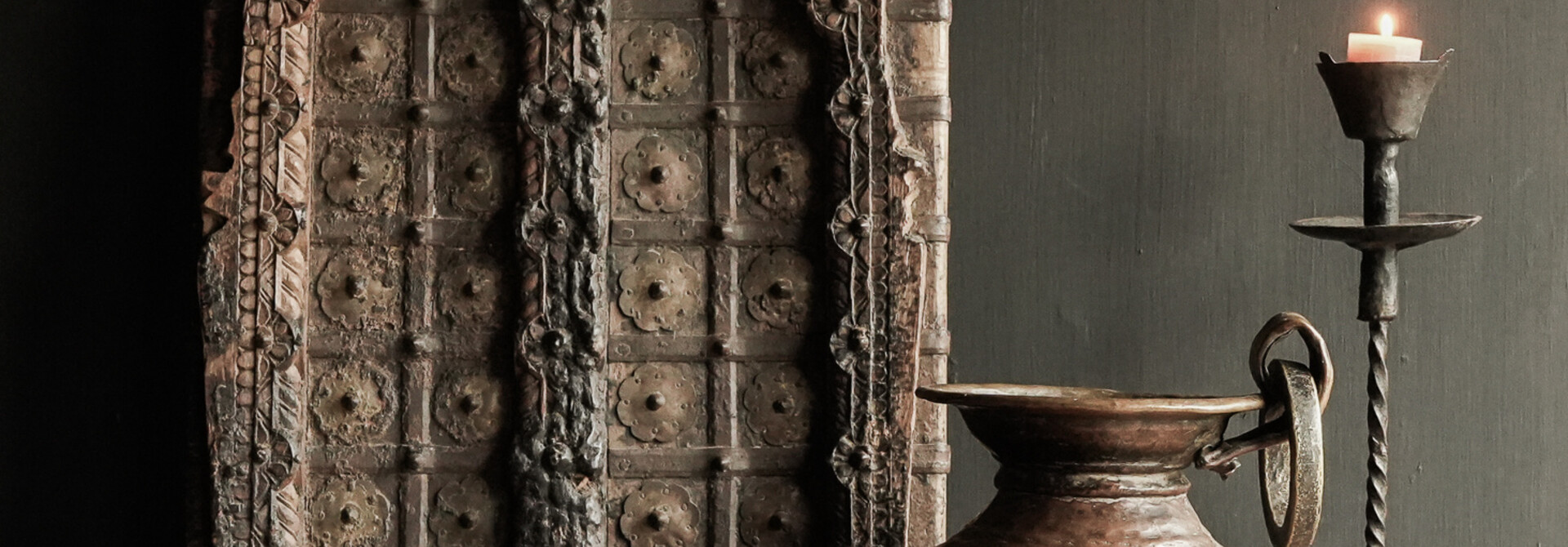 Einzigartiger antiker Kupferwasserkrug / Topf