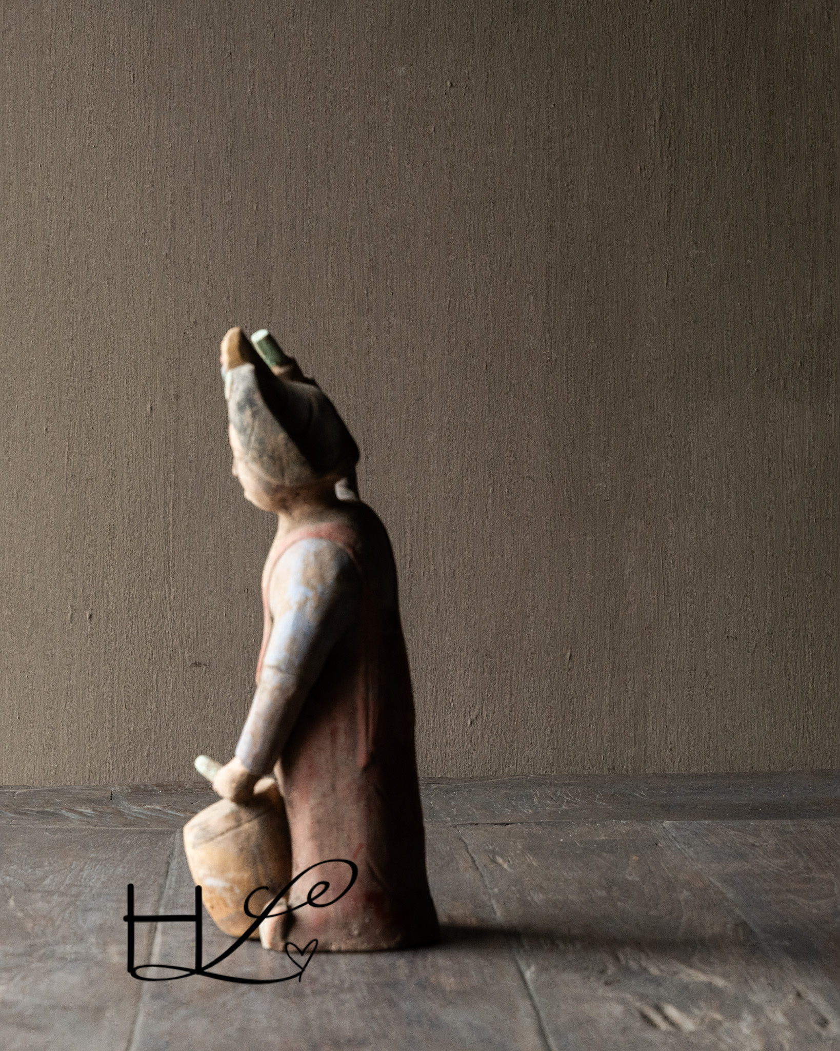 Steingutfigur Dicke Dame-4