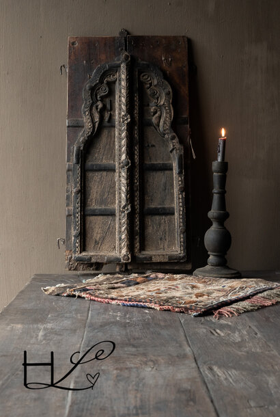 Uniek authentiek houten oud India houten luikje