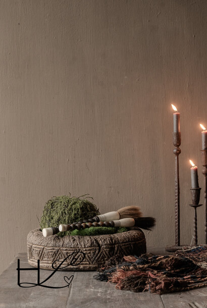 Imperfecte houten kom/schaal houtsnijwerk