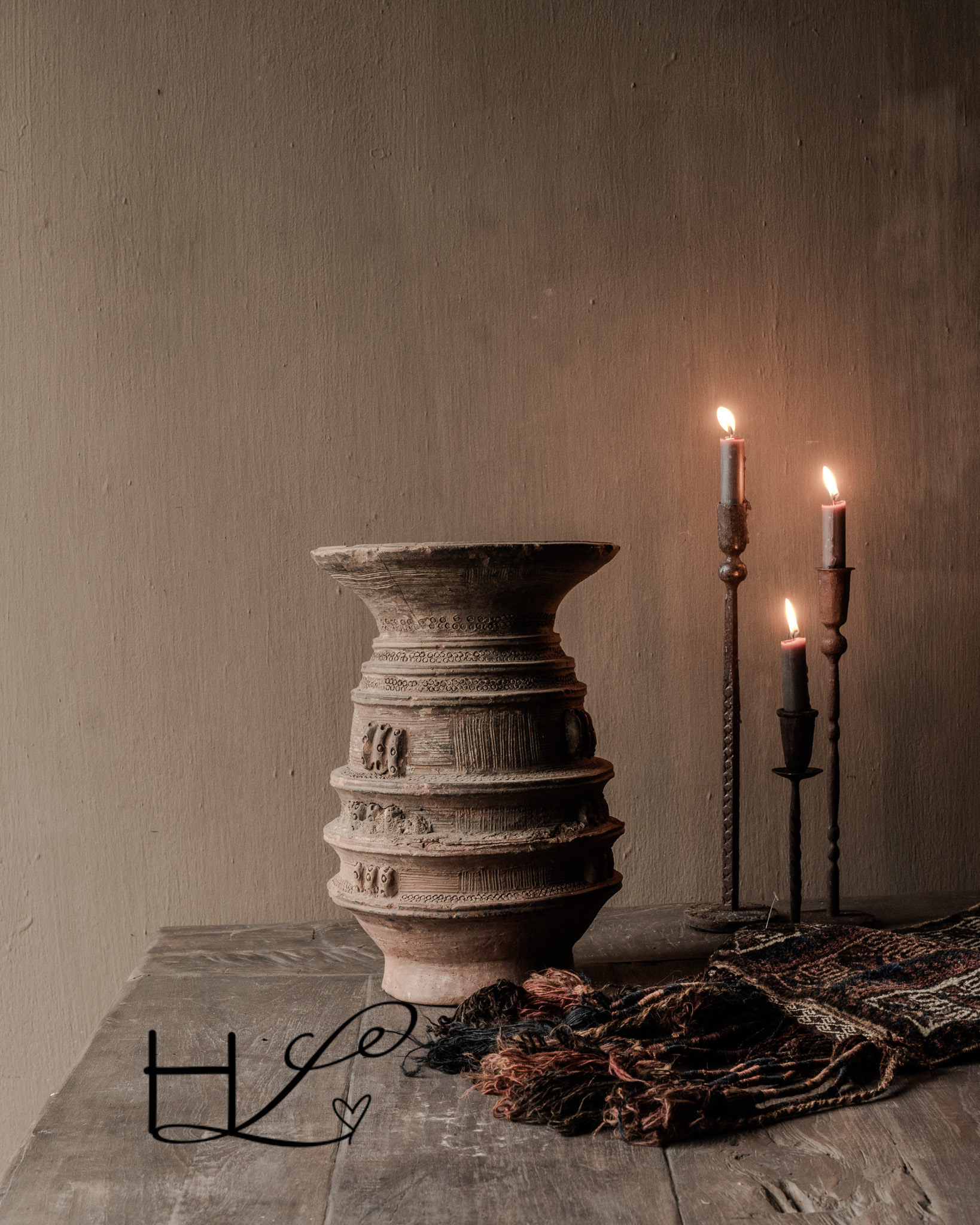 Prachtig Nupe Authentieke waterkruik-3