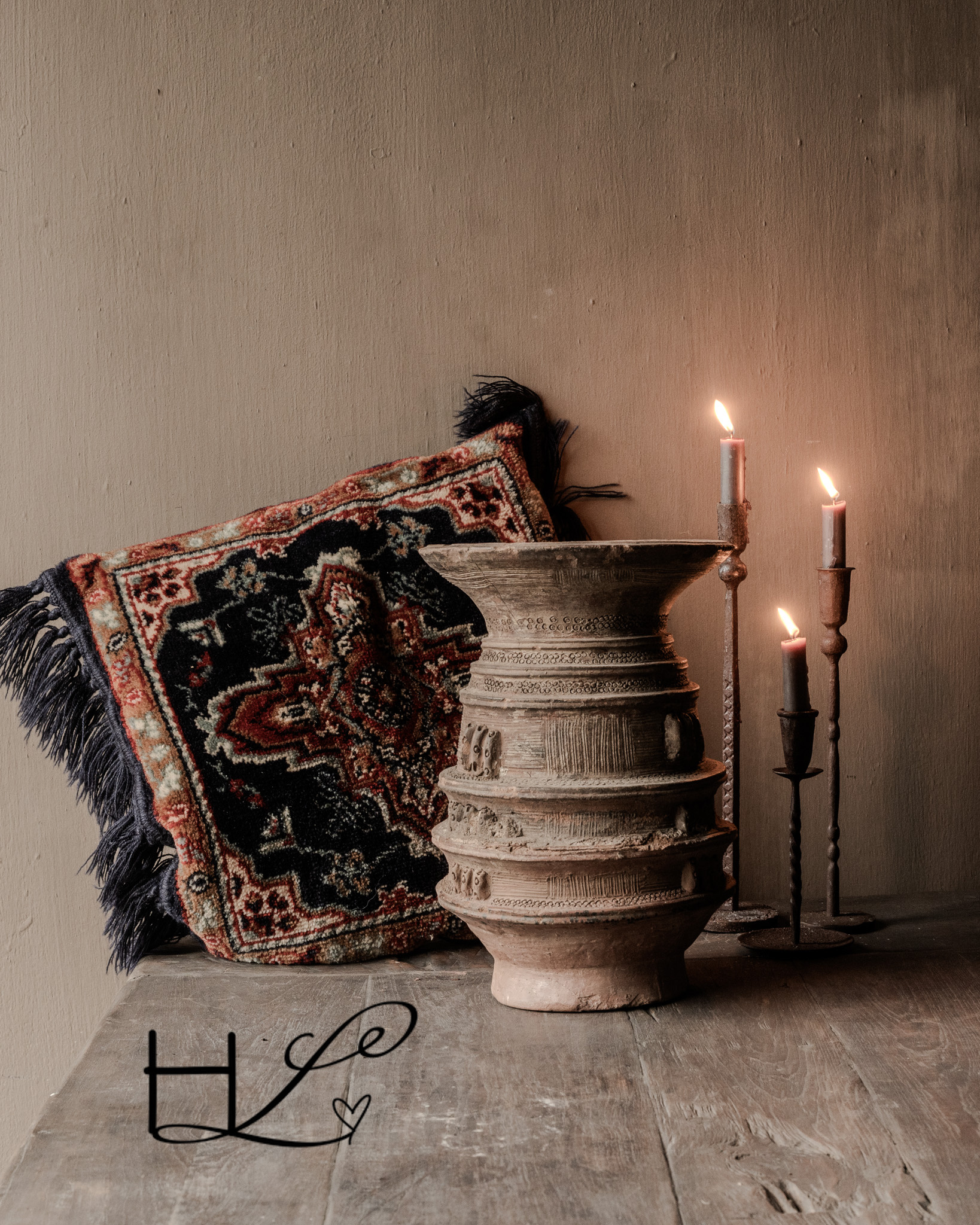 Prachtig Nupe Authentieke waterkruik-4