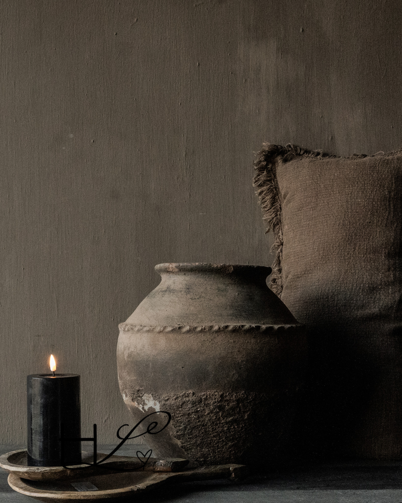 Unique Old Authentic wooden spoon-1