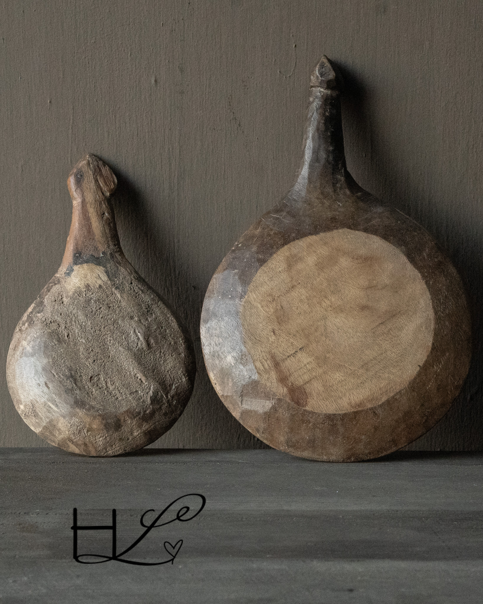 Unique Old Authentic wooden spoon-5