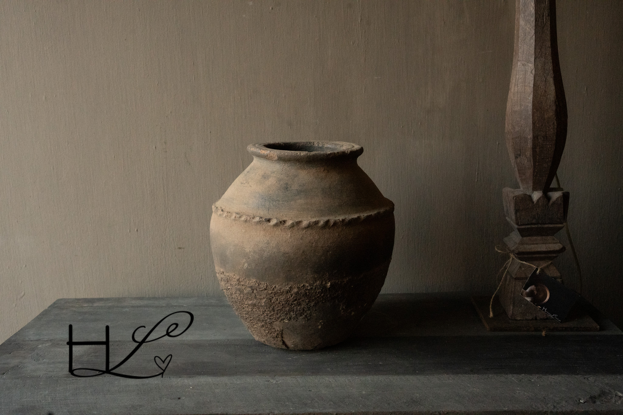 Einzigartiger, authentischer indischer Krug-3