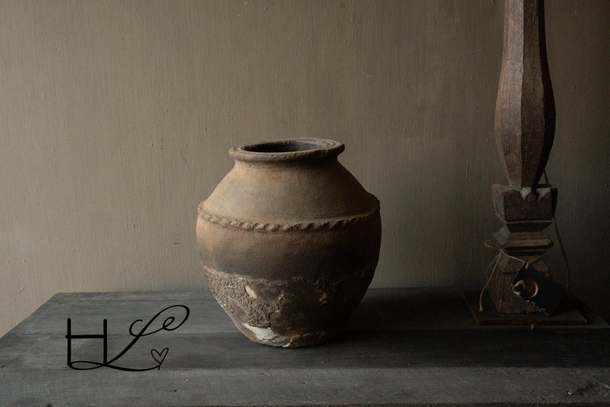 Einzigartiger, authentischer indischer Krug-4