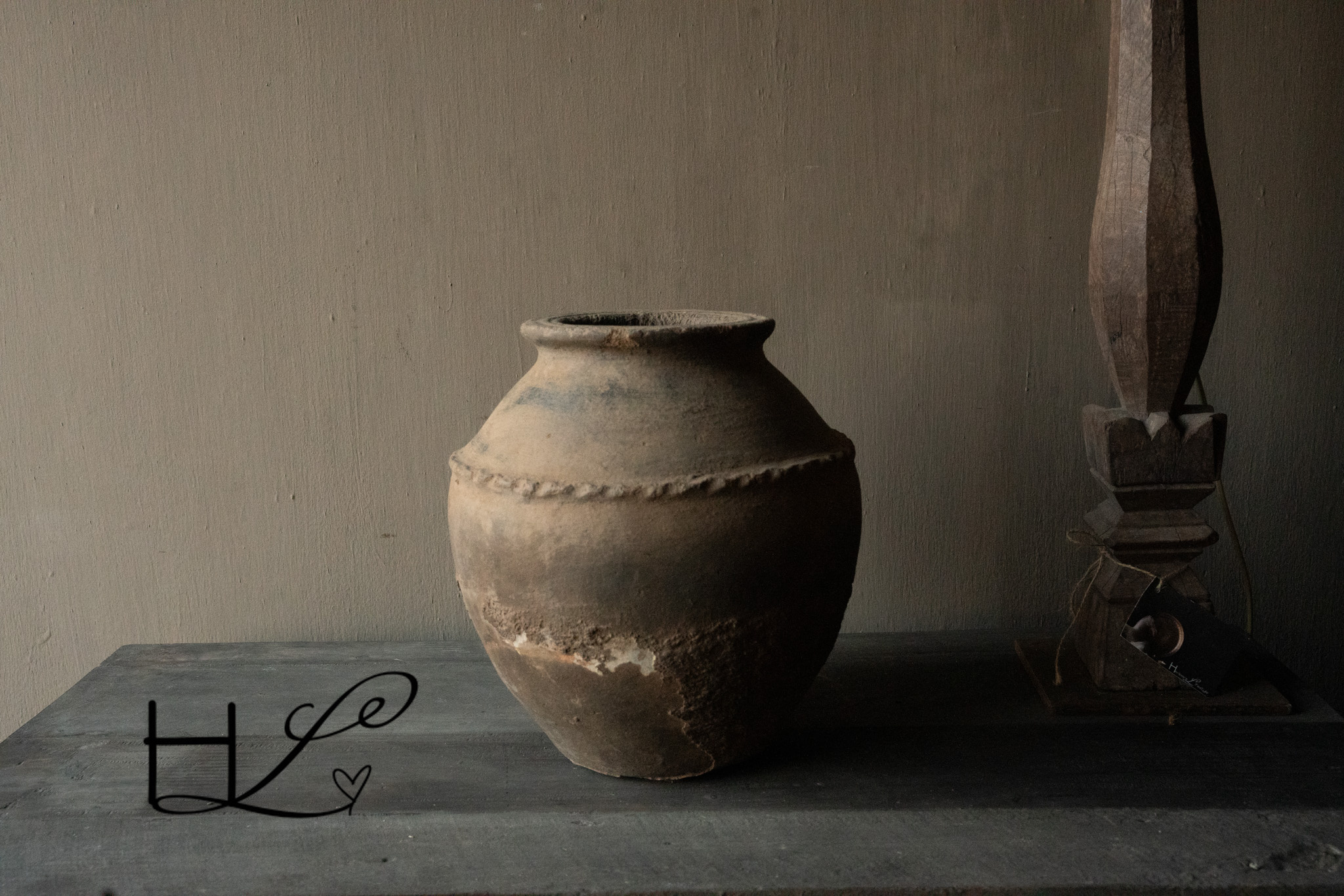 Einzigartiger, authentischer indischer Krug-5