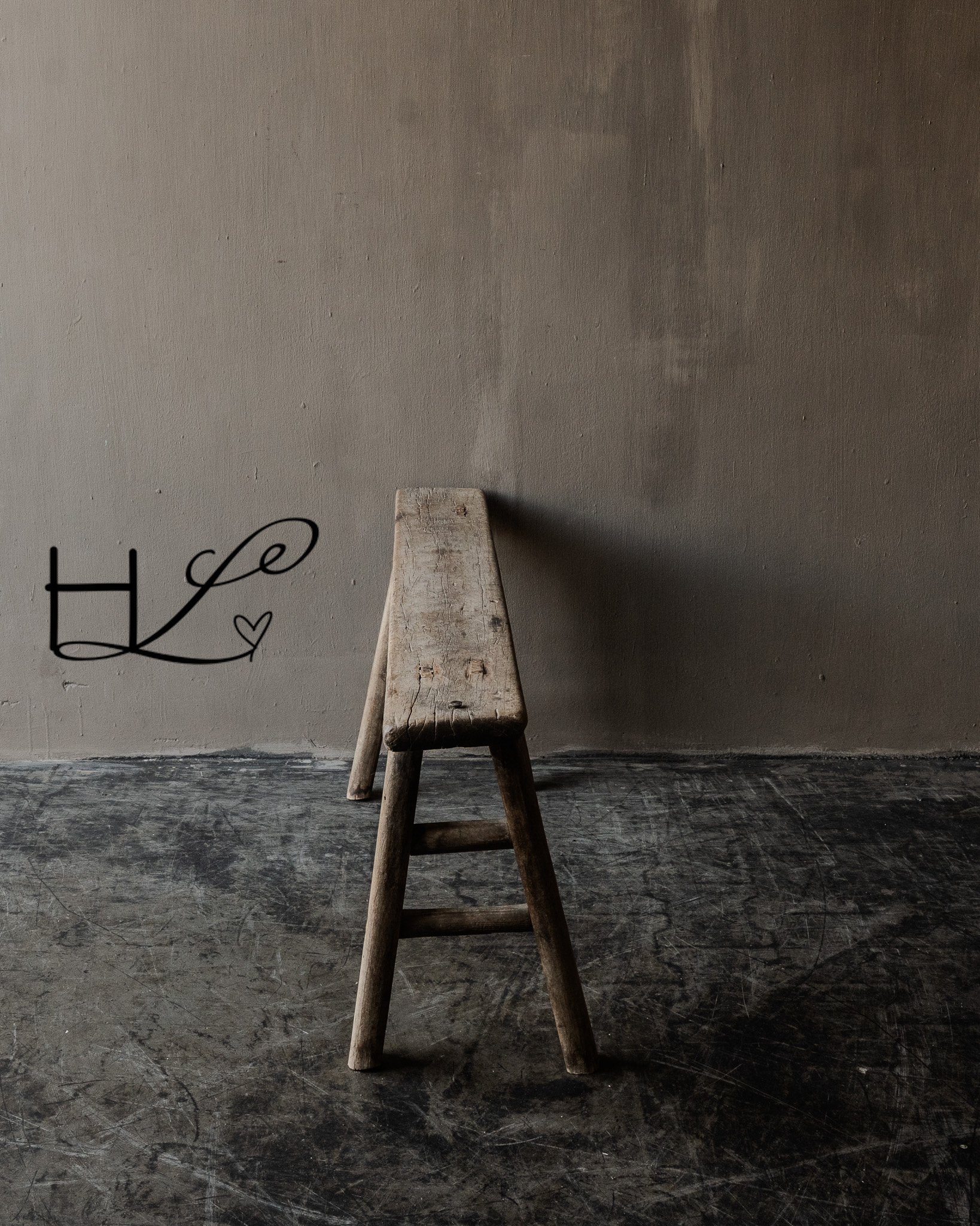 Authentic Chinese elmwood wooden bench-4