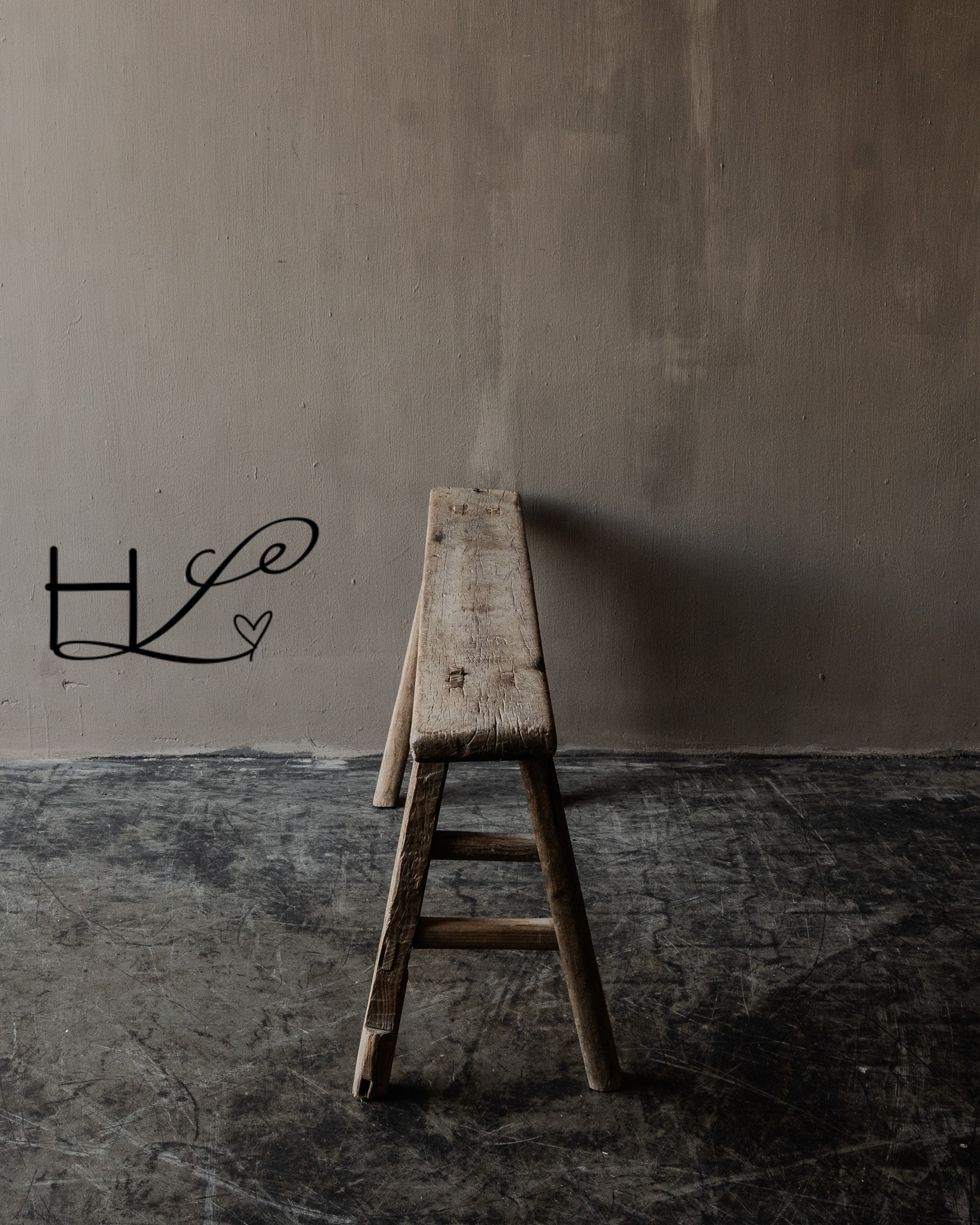 Authentic Chinese elmwood wooden bench-6