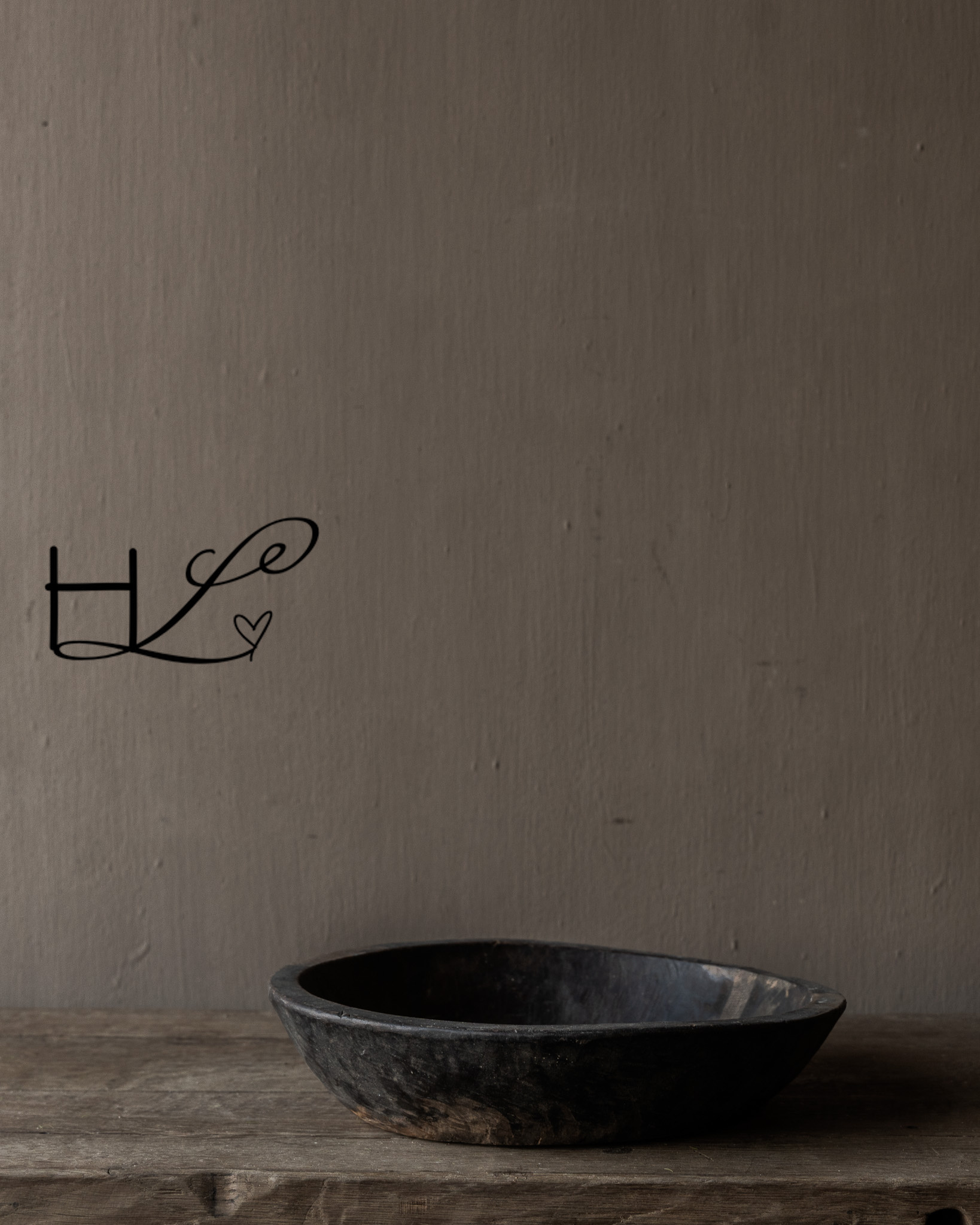 Small authentic wooden wabi-sabi bowl-3