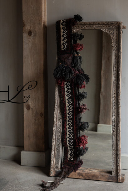 Vintage tribal woven tassel band – Afghanistan / India