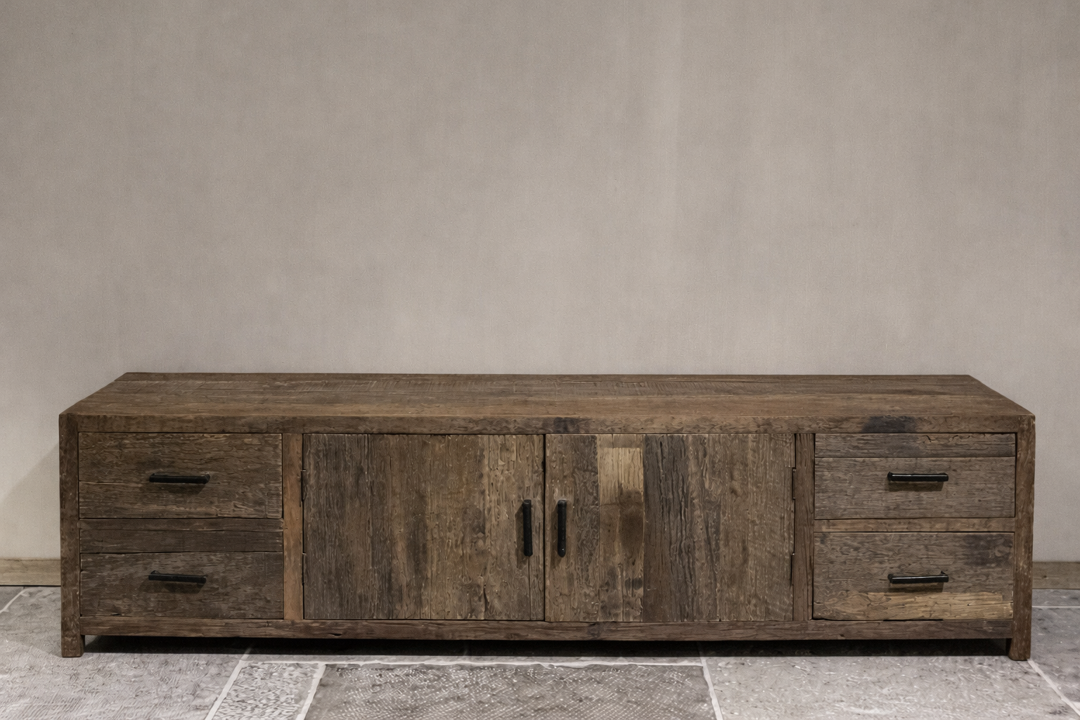 Robuust houten tv meubel 200cm-2