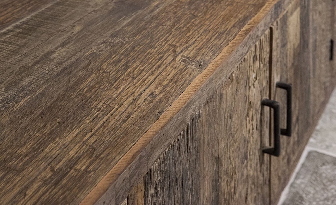 Robuust houten tv meubel 200cm-3