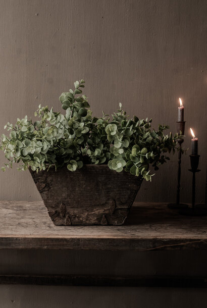 Alte hölzerne Saatgutschale/Reisschale