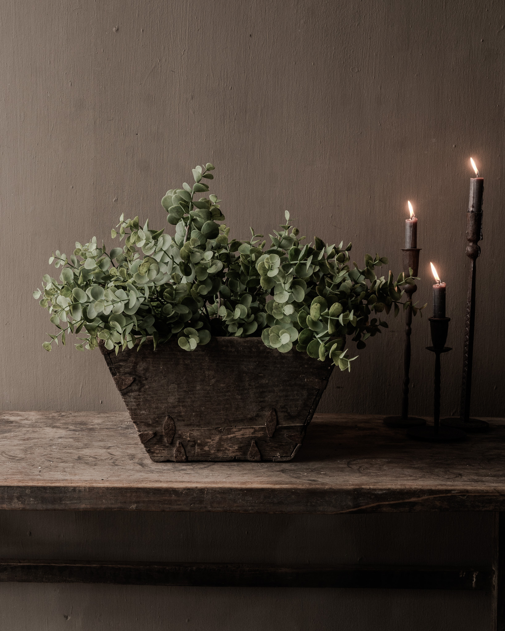 Old wooden seed tray/rice tray-1