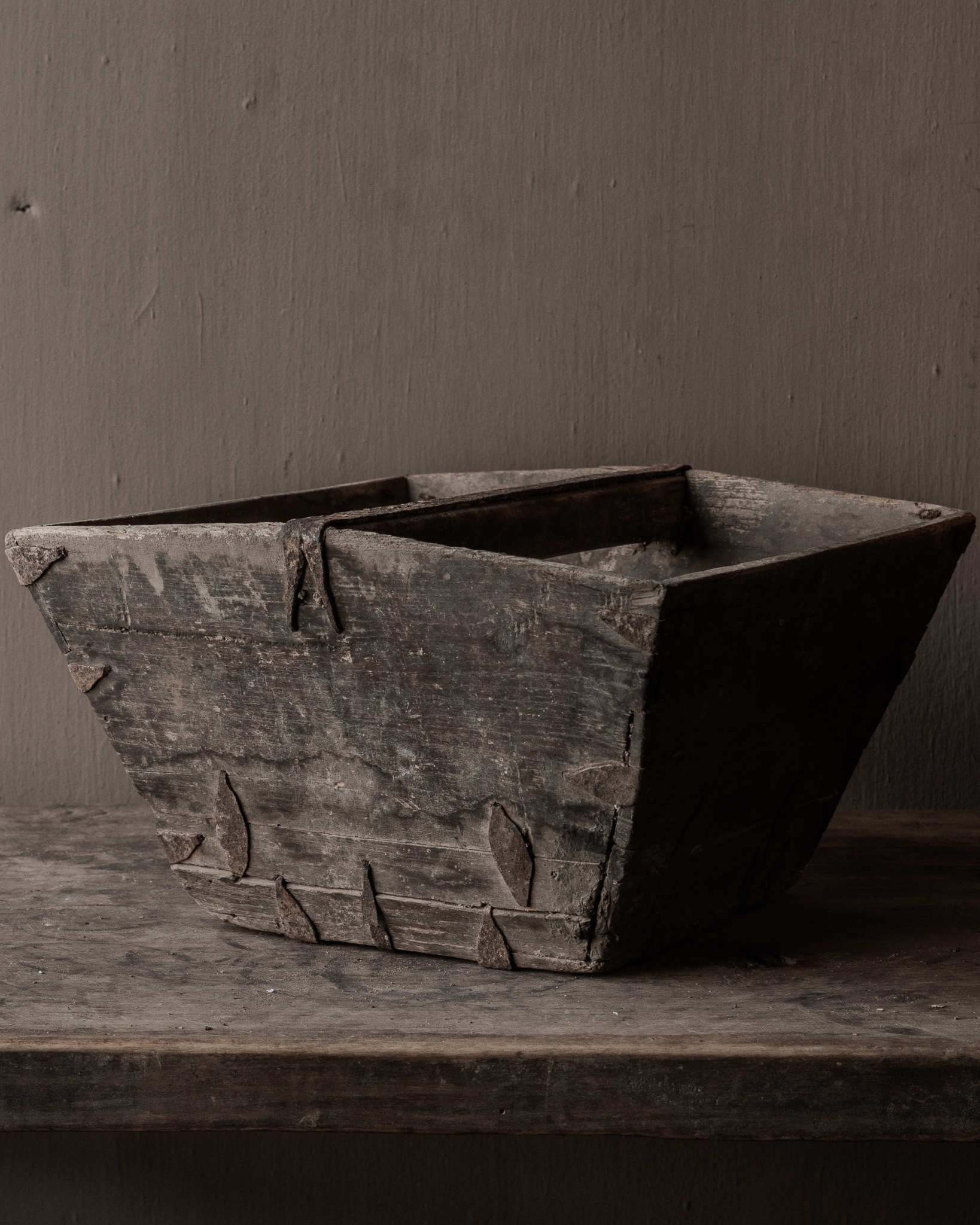 Old wooden seed tray/rice tray-3