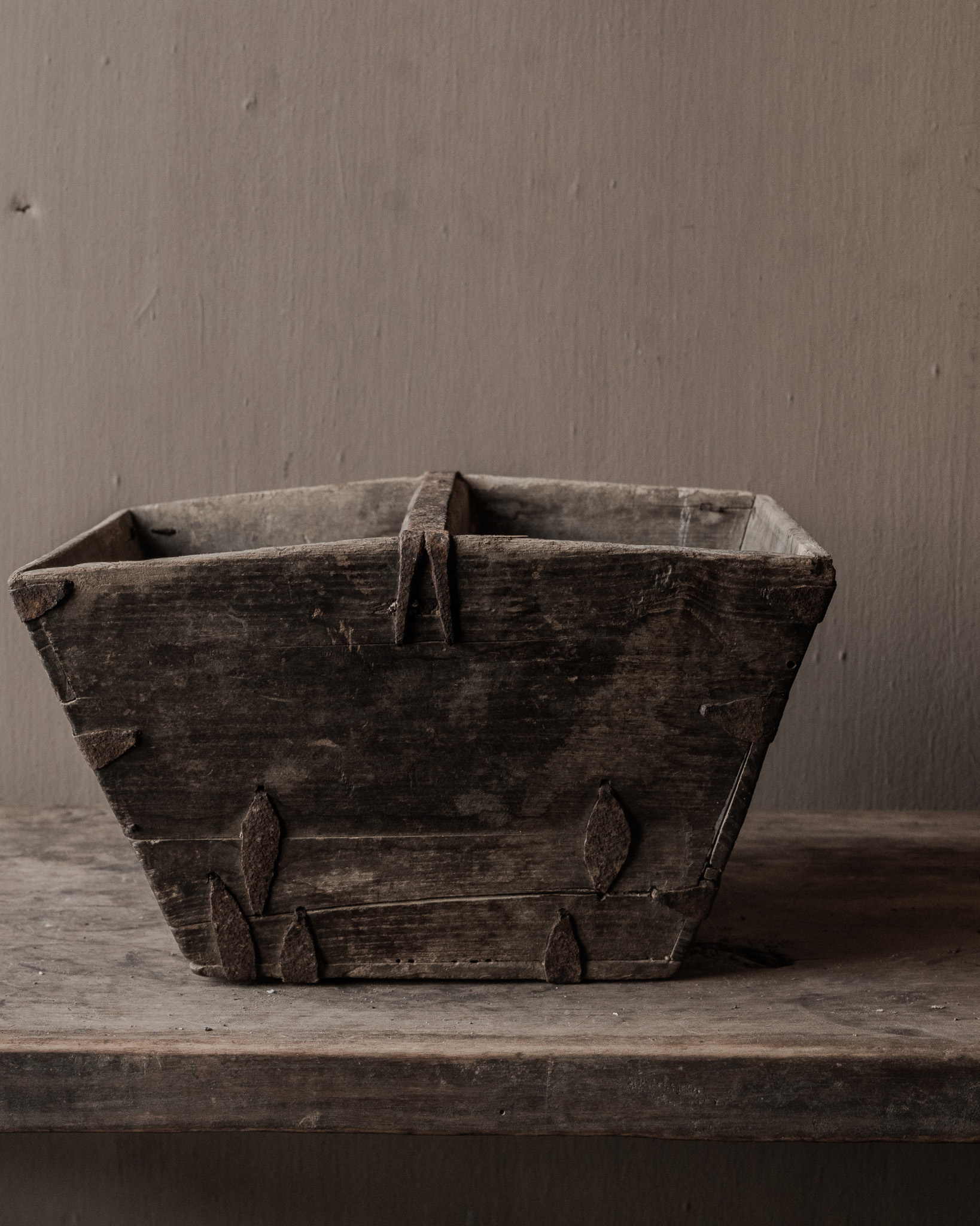 Old wooden seed tray/rice tray-5