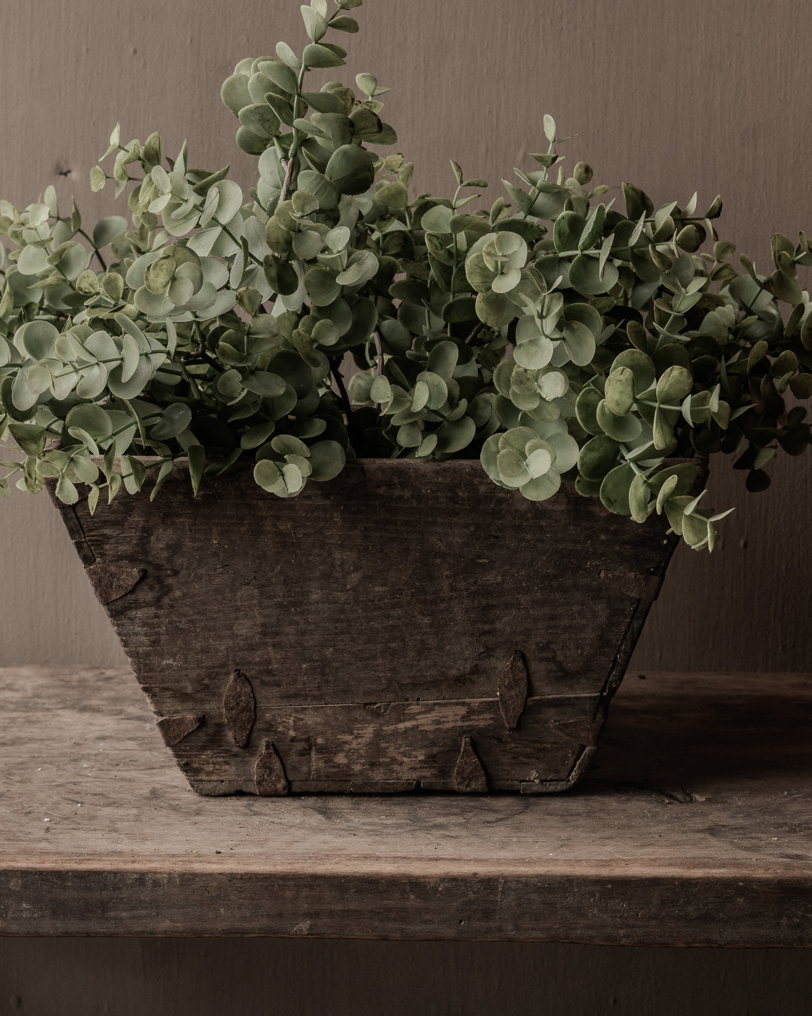 Old wooden seed tray/rice tray-9