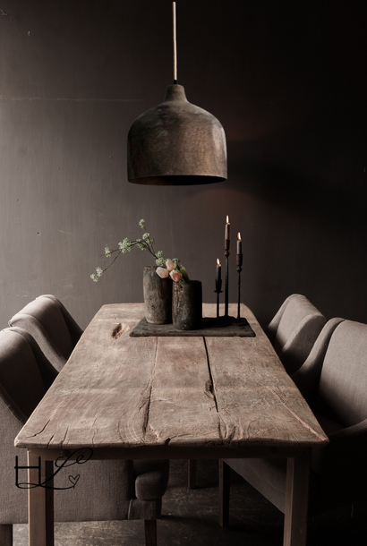 Wooden Hanging Lamp with Fabric Cord