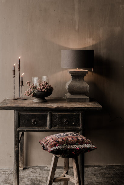 Oud Antiek Wabi Sabi Houten doorleefd Sidetable/Muurtafel