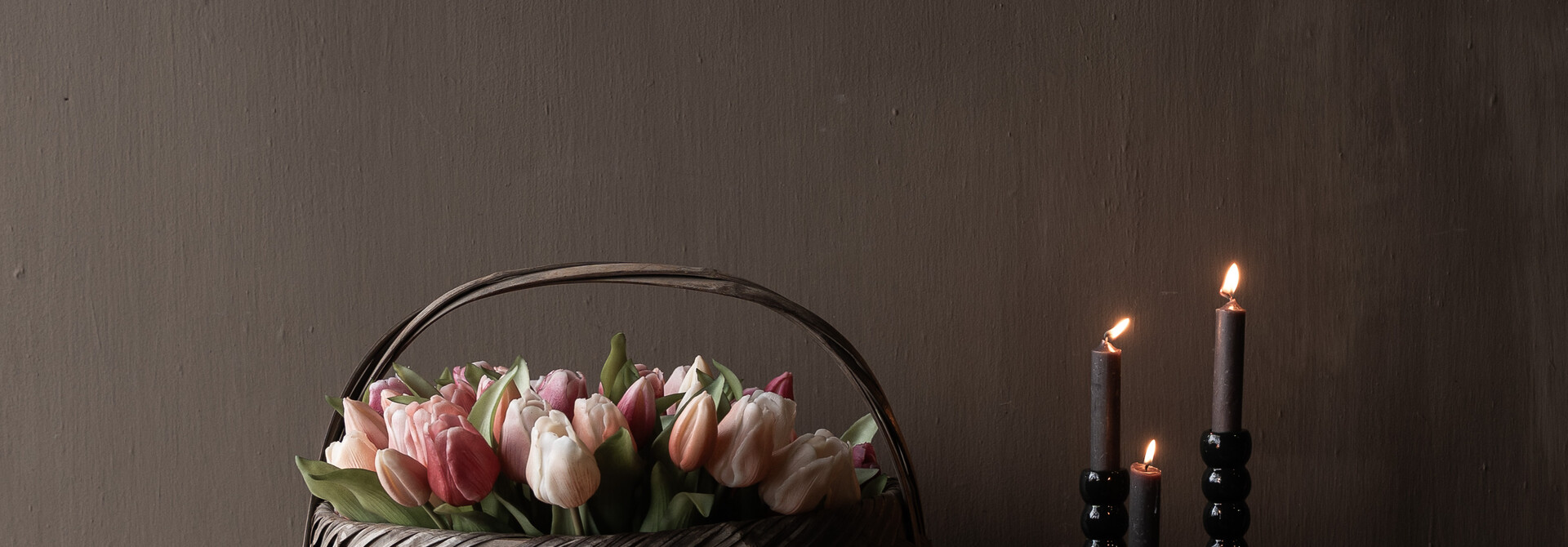 Originele oude rieten mandje