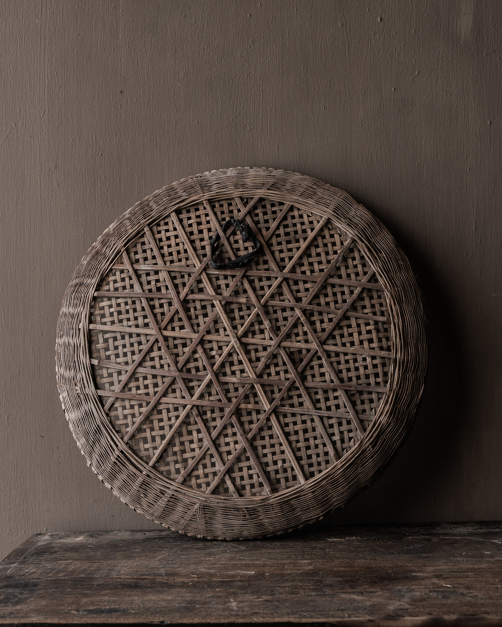 Authentieke Nepalese Rijstzeef – Handgevlochten | Uniek Decoratiestuk-9