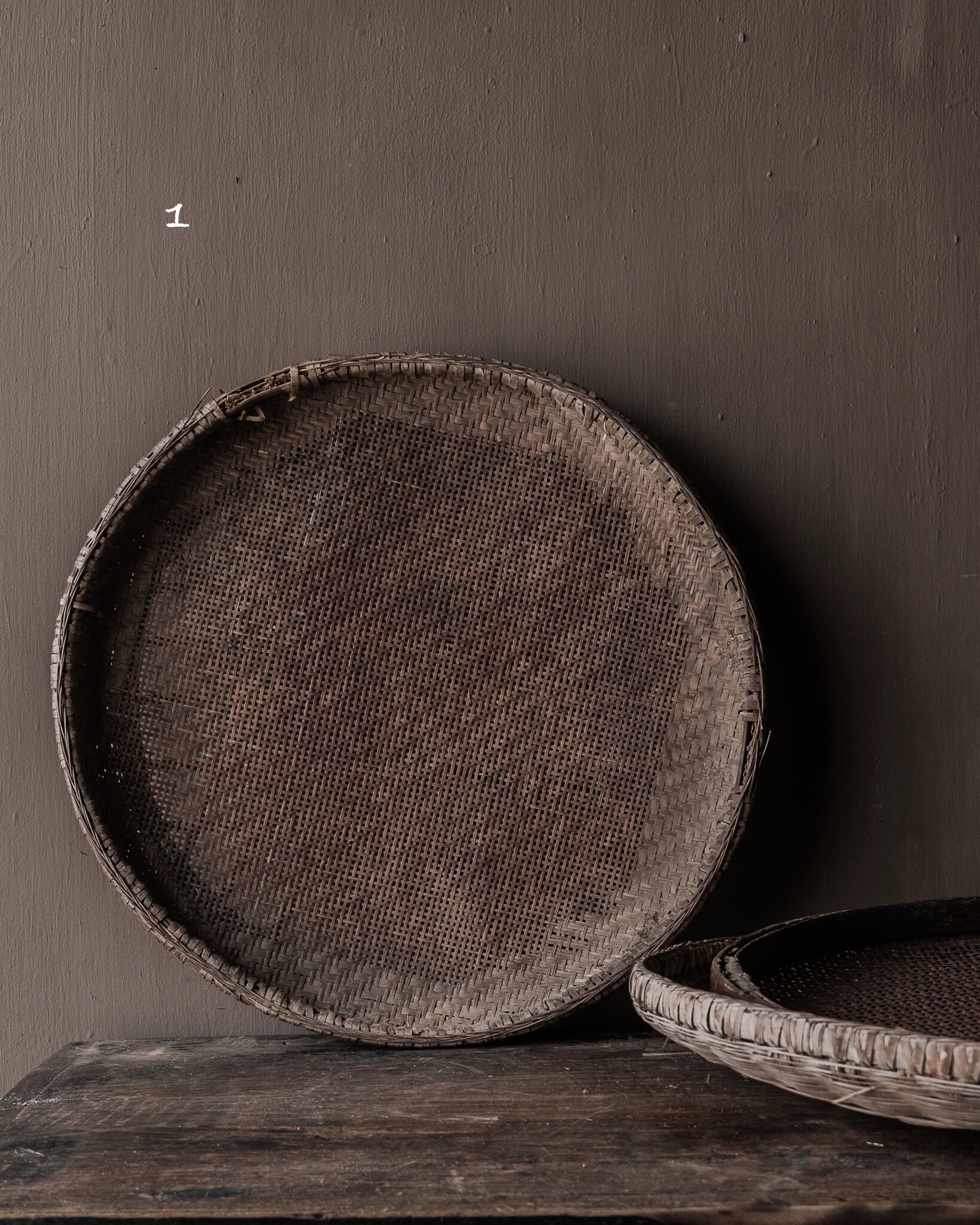 Authentieke Nepalese Rijstzeef – Handgevlochten | Uniek Decoratiestuk-3