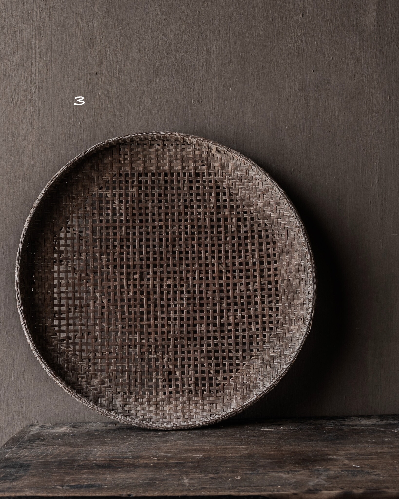 Authentieke Nepalese Rijstzeef – Handgevlochten | Uniek Decoratiestuk-7