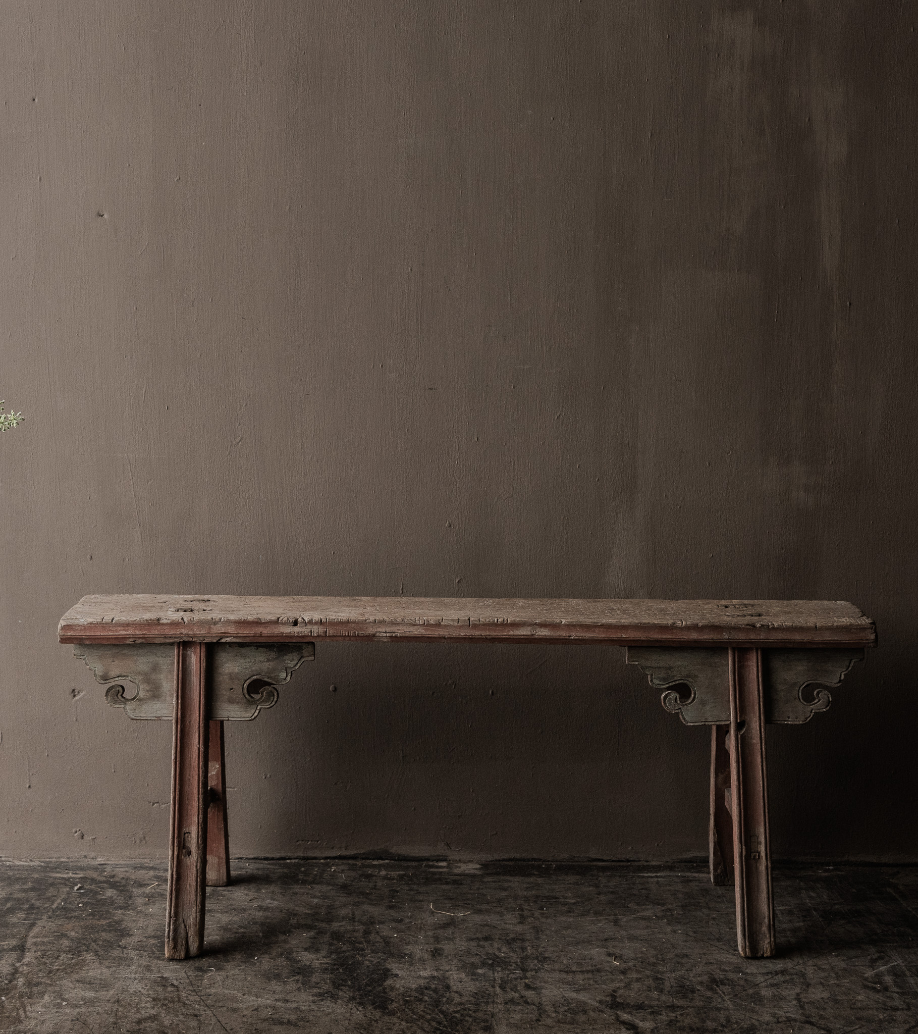 Authentic Chinese Elmwood Bench – Rare Beautiful Weathered Color-4