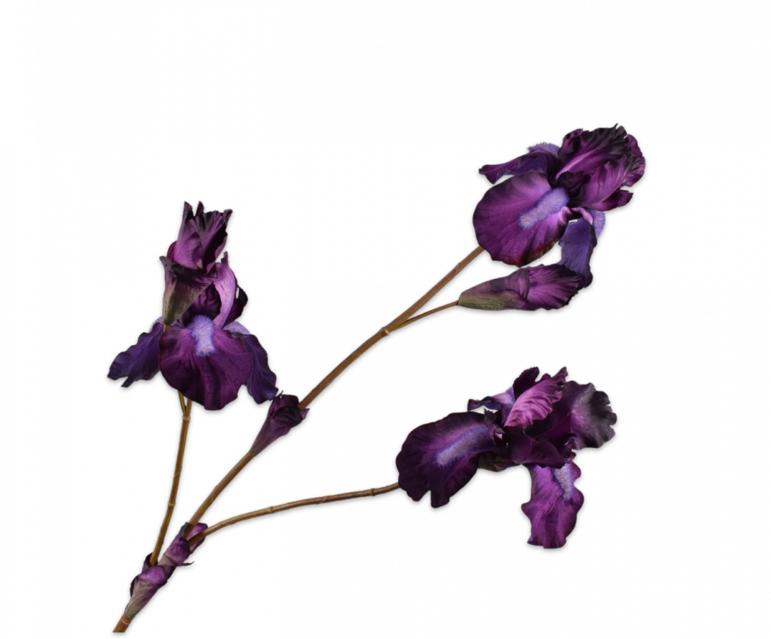 IRIS BRANCH PURPLE 102cm-4