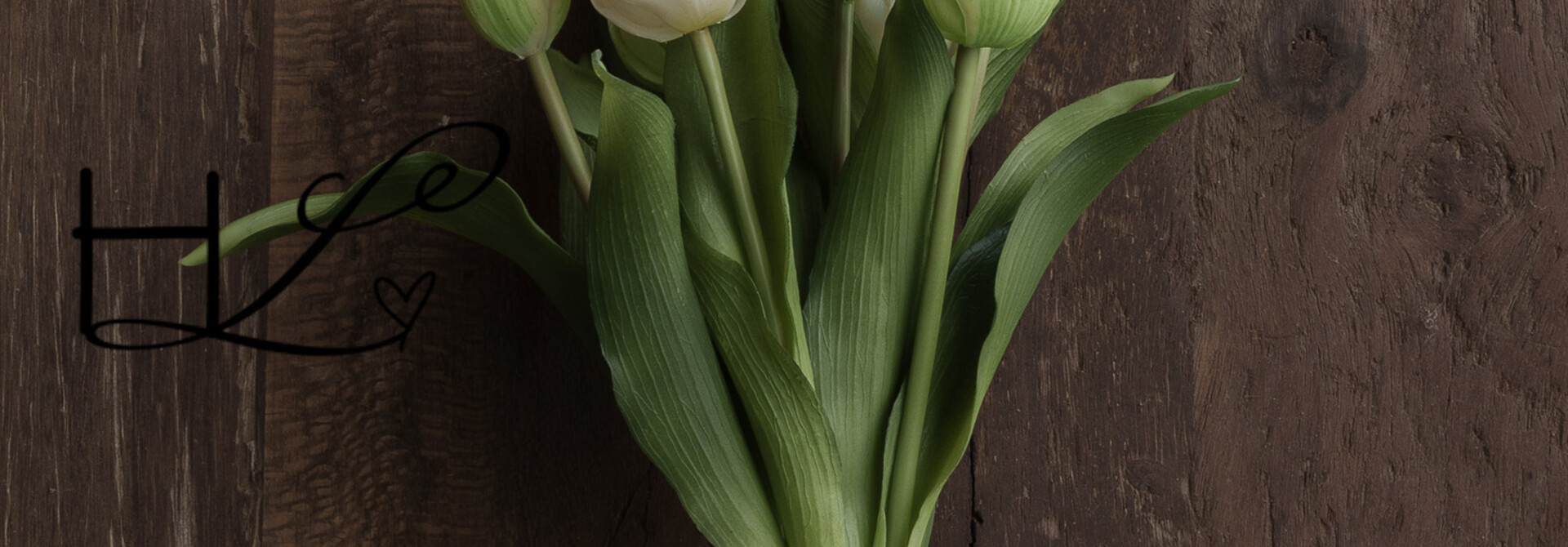 Künstliche Tulpen Vermeer Weiß/Grün 31 cm