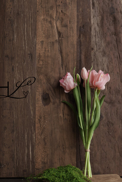 Artificial tulip parrot pink – 40 cm