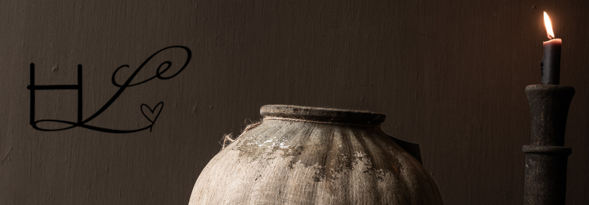 Unique antique earthenware jug