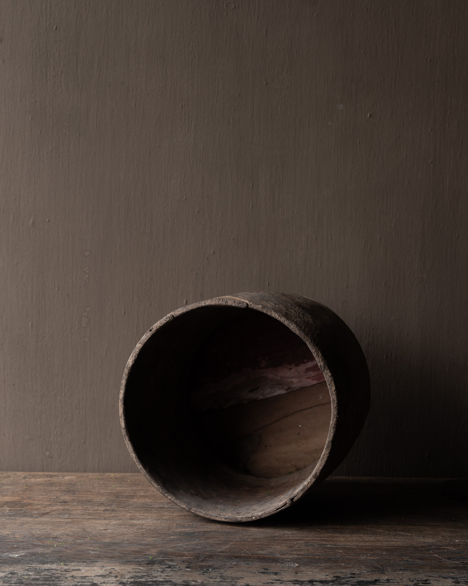 alter nepalesischer Holztopf-6