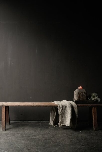 Authentic old wooden bench