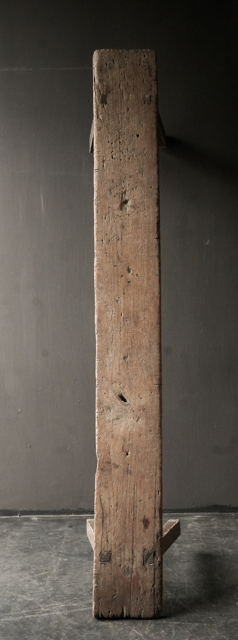 Authentiek oude houten Bank-3