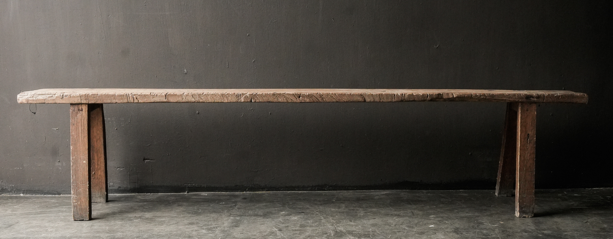 Authentiek oude houten Bank-6